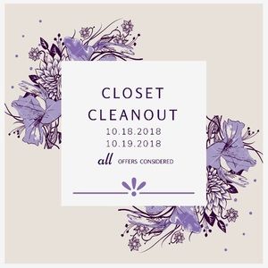 CLOSET CLEANOUT!!